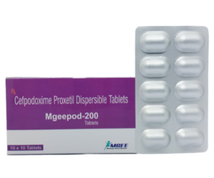 MGEEPOD-200 Cefpodoxime Proxetil 200mg 10x10 Alu Alu Pack