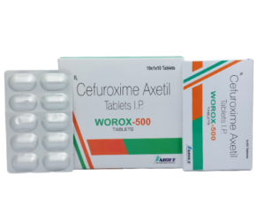 WOROX-500 Cefuroxime 500 MG 10x1x10 Alu Alu Pack